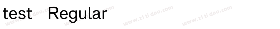 test55 Regular字体转换